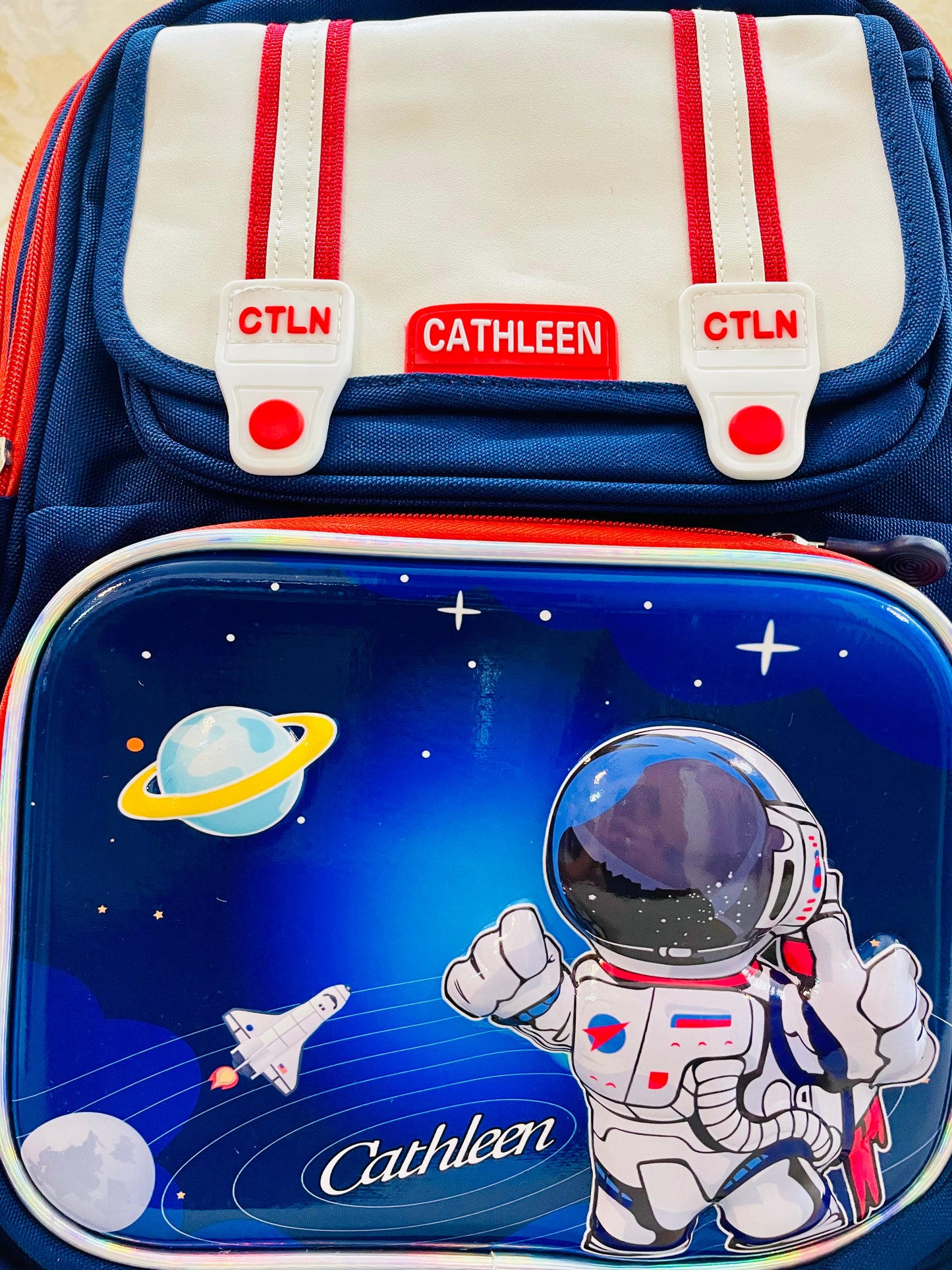 Premium 17” Backpack with 3D embossed print