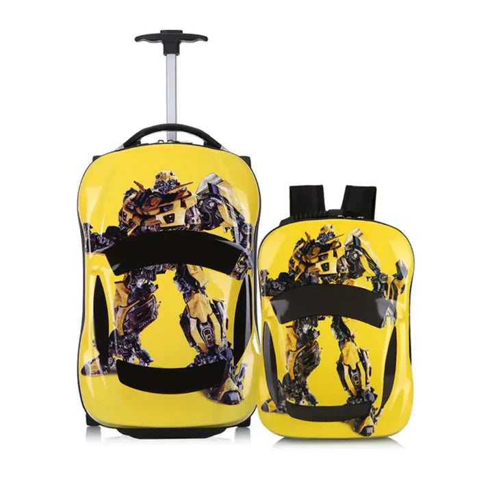 Car-Shaped Trolley Bag with Backpack : Travel in Style