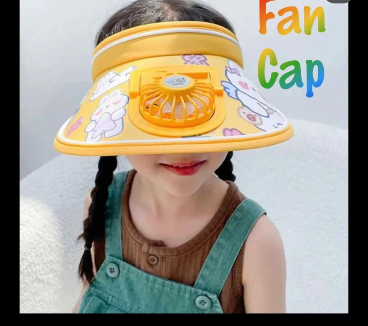 CoolBreeze kids' fan visor hat