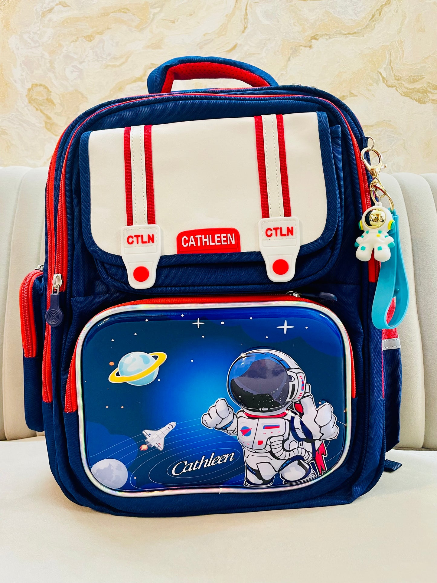 Premium 17” Backpack with 3D embossed print
