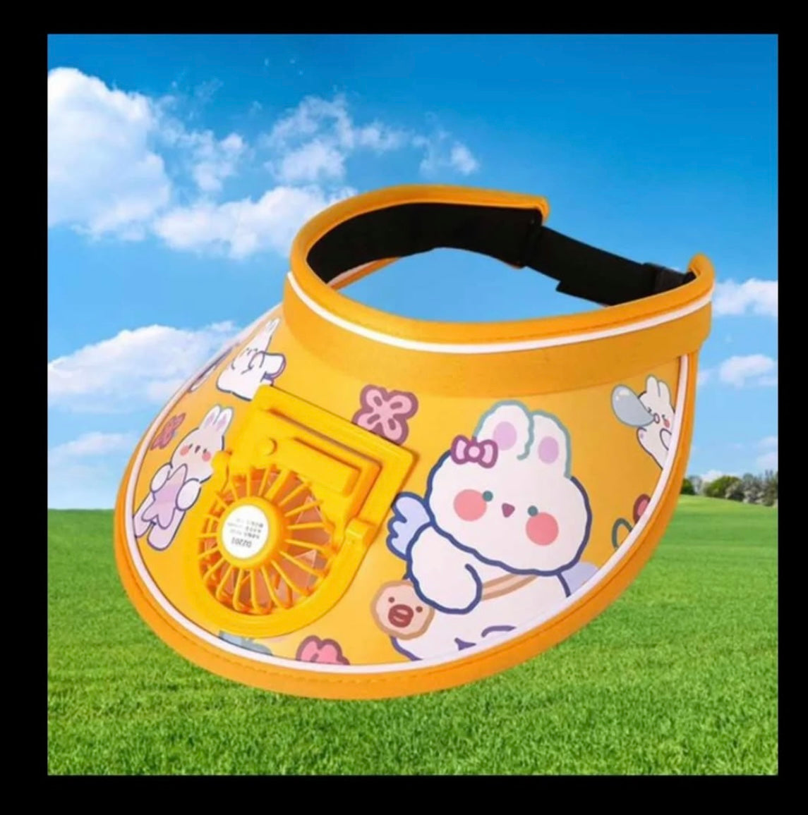 CoolBreeze kids' fan visor hat