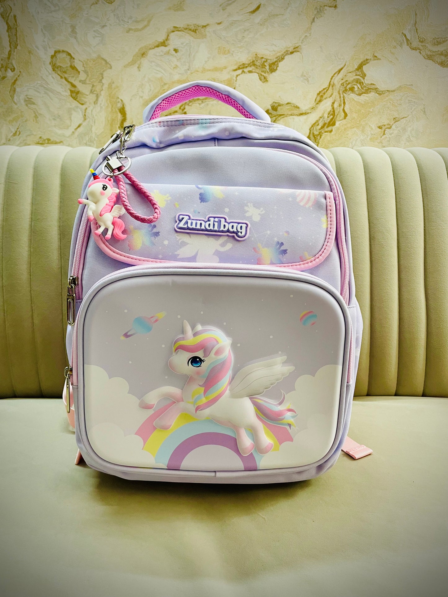 Amazing 16” Padded cushion 3D backpack with matching Keychain!