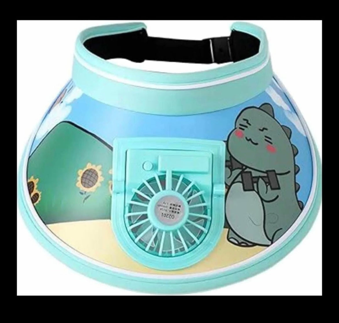 CoolBreeze kids' fan visor hat