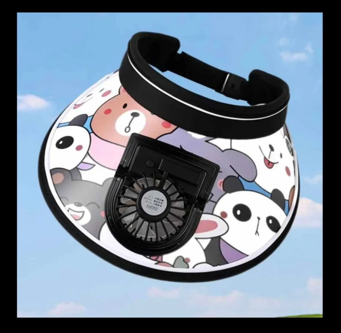 CoolBreeze kids' fan visor hat