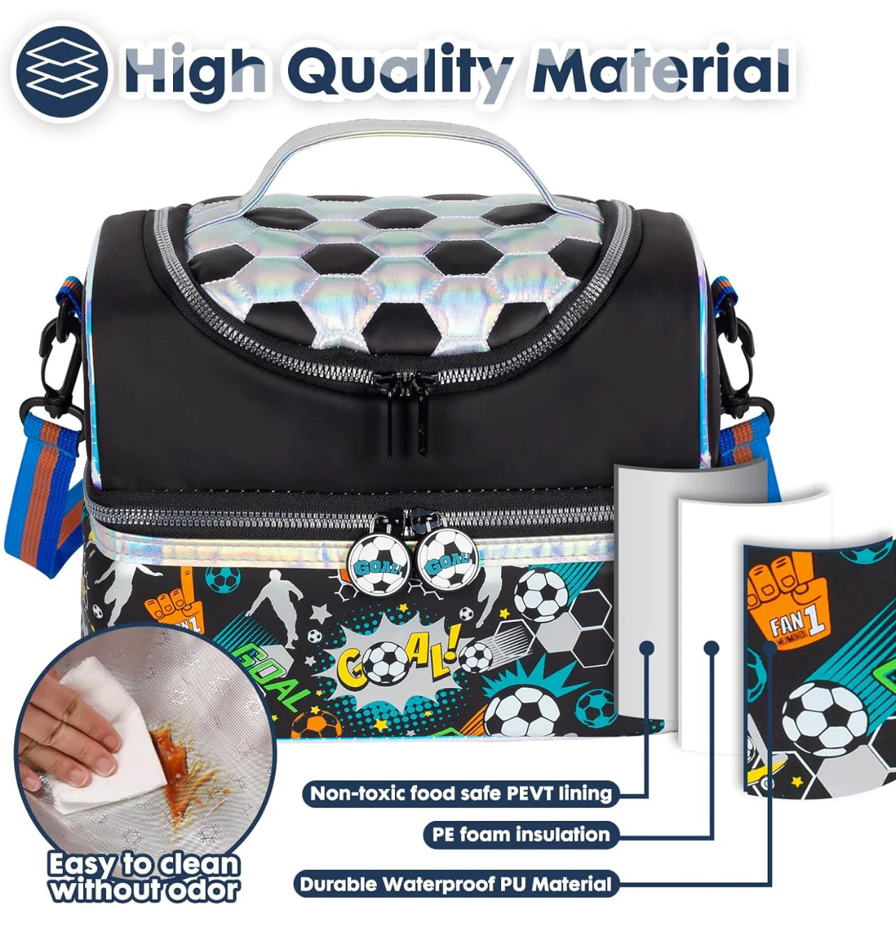 Double Decker Delight Lunchbag - Double the Yum, Double the Fun