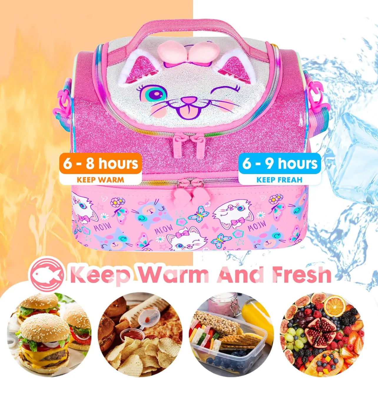 Double Decker Delight Lunchbag - Double the Yum, Double the Fun