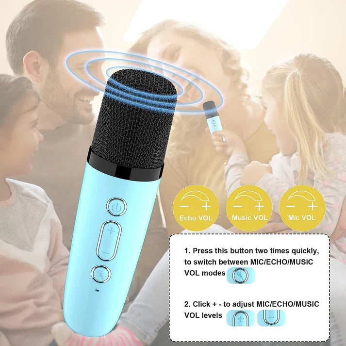 Double Trouble - Kids Karaoke Speaker with 2 Bluetooth Mic
