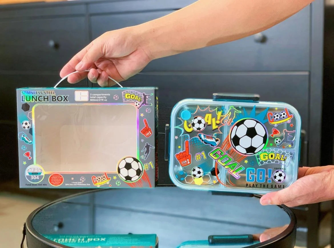 3 Compartments Luxury Lunchbox - 800ml, Spill Proof