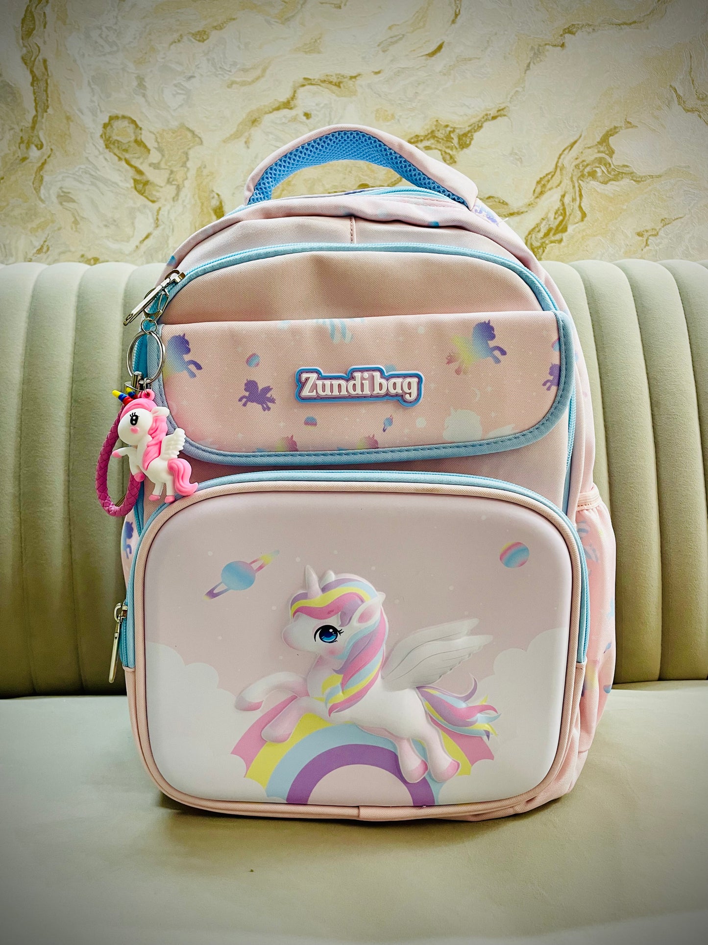 Amazing 16” Padded cushion 3D backpack with matching Keychain!