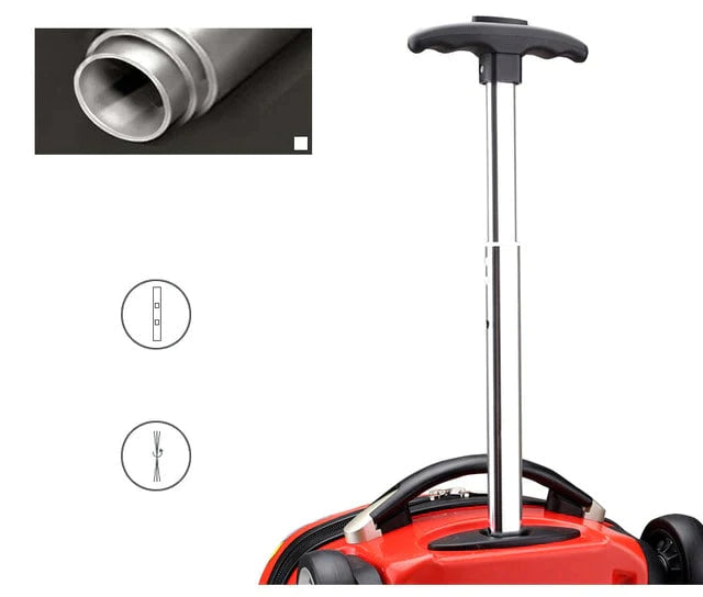 Car-Shaped Trolley Bag with Backpack : Travel in Style