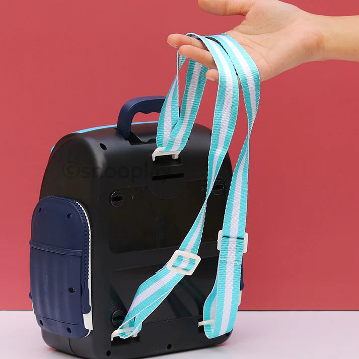 Kids Backpack Design Piggy Bank with Finger Press Functions