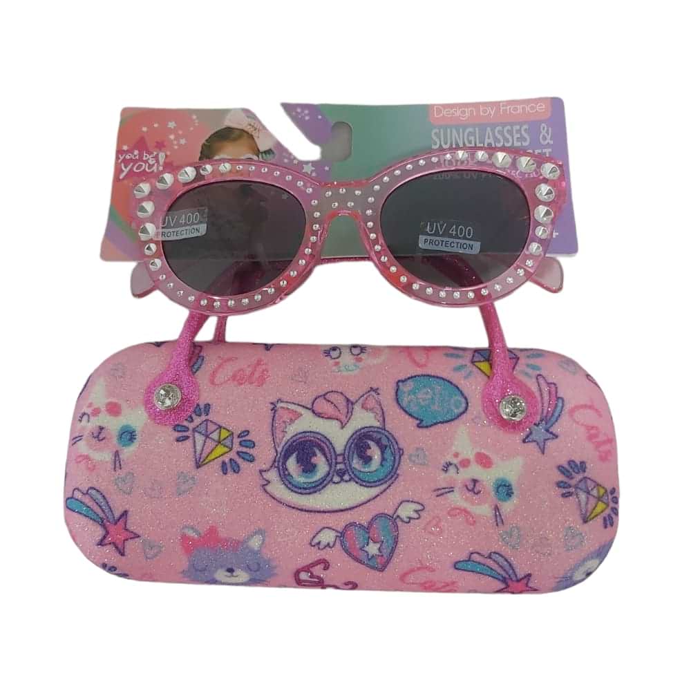 Luxury Glares (sunglasses) for Kids (5-12 year age) - premium Hard Case