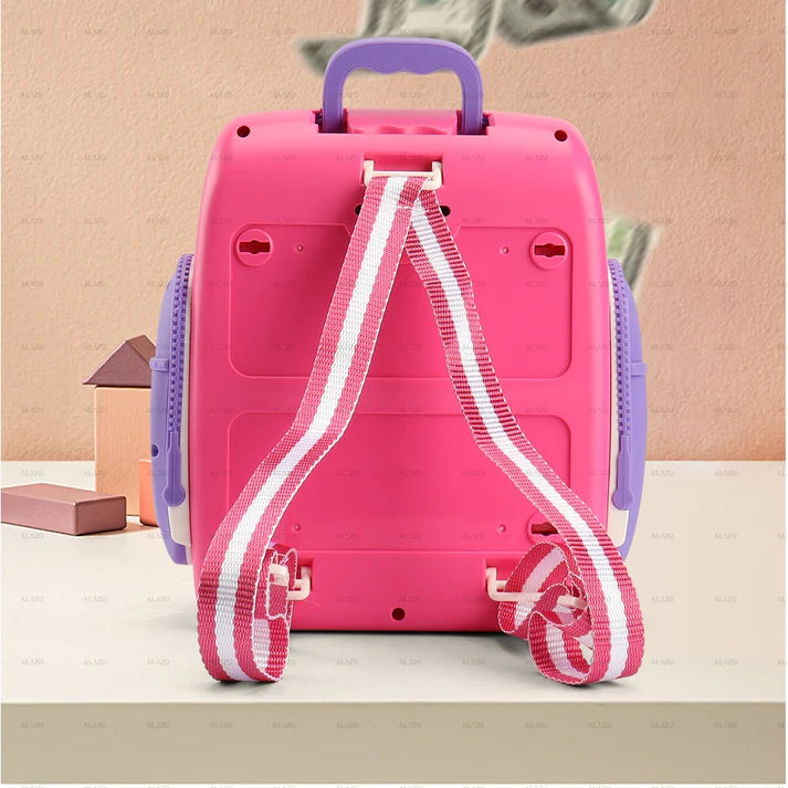 Kids Backpack Design Piggy Bank with Finger Press Functions