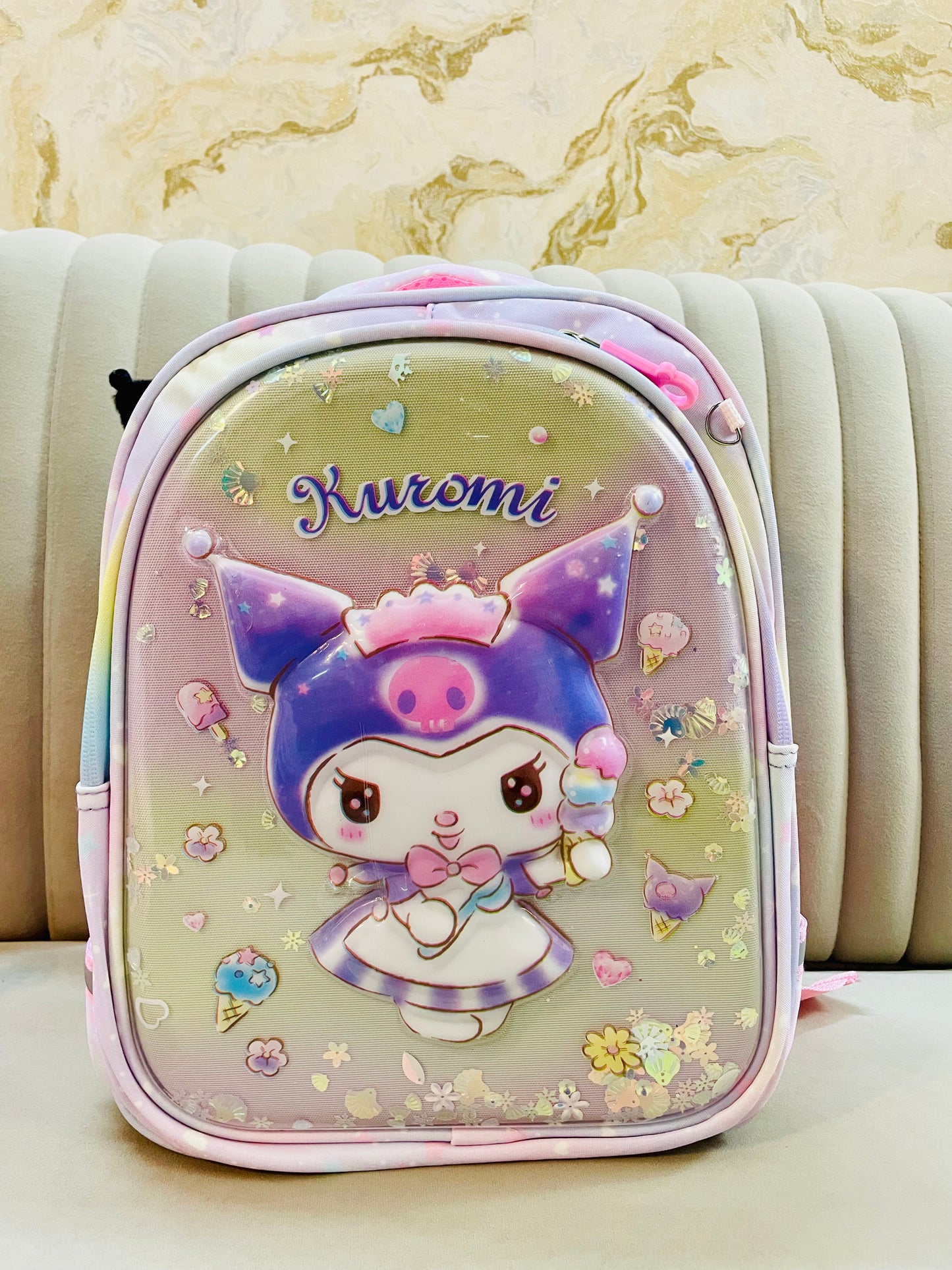 Luxury 13” Glitter Cutipie Backpack