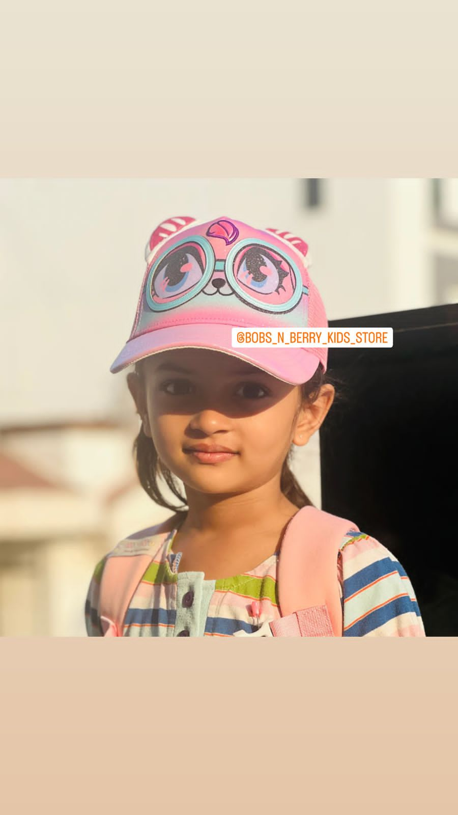 Kids Luxury Cap - Smile in Sunshine